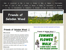 Tablet Screenshot of friendsofselsdonwood.co.uk
